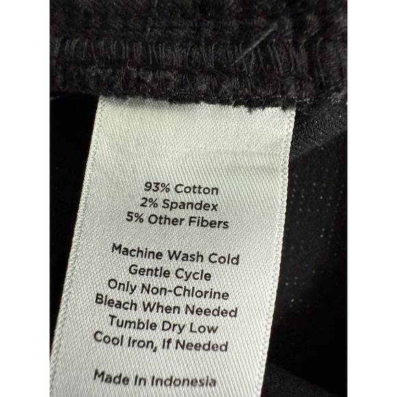 Talbots Corduroy Pants Womens 2 Black Glitter Slim Ankle Holiday Party Christmas - Picture 6 of 11